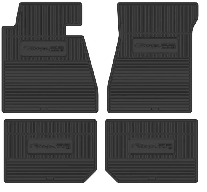 1969-1970 Dodge Charger SE Next Generation Custom Vintage Rubber Floor Mats Package